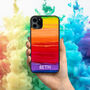 iPhone Case Rainbow Paint Personalised, thumbnail 1 of 2