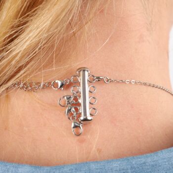 Silver Necklace Bracelet Layering Lobster Clasp, 7 of 7