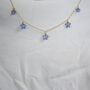 Forget Me Not Silver Or 24ct Gold Plated Necklace, thumbnail 3 of 5