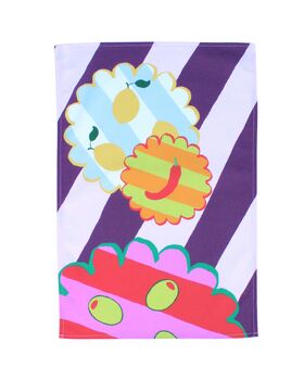 Olive Kitchen Print Tea Towel, 2 of 5