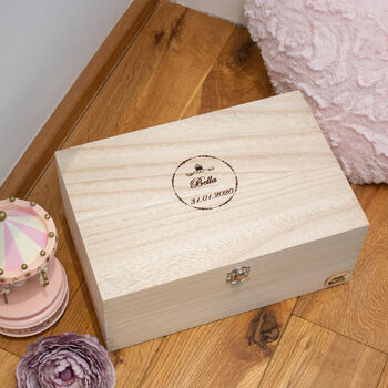 Luxury Personalised Keepsake Baby Gift Box, 10 of 12