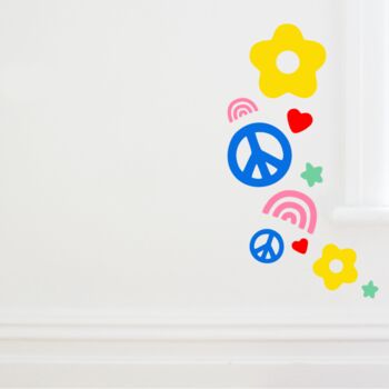 Peace And Love Wall Stickers, 2 of 6