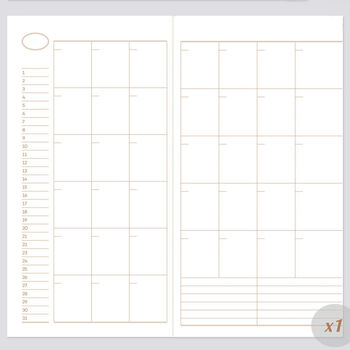 25% Off! 31 Day Undated Diary/ Planner, 10 of 12