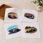 Set Of Four Handkerchiefs With F1 Racing Car Illustrations, thumbnail 3 of 12