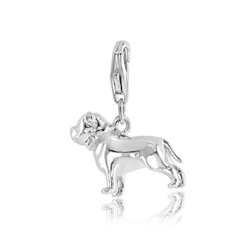 Pitbull Charm Sterling Silver, 5 of 10