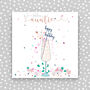 Auntie Birthday Card Champagne Glass Theme, thumbnail 1 of 2