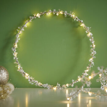 Snowflake Light Up Wreath, 4 of 6