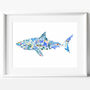 S Is For Shark Print, thumbnail 1 of 4
