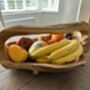 Huge Heavy 50–60cm Teak Wood Trug Bowl 5kg Fruit And Flower Holder, thumbnail 6 of 12