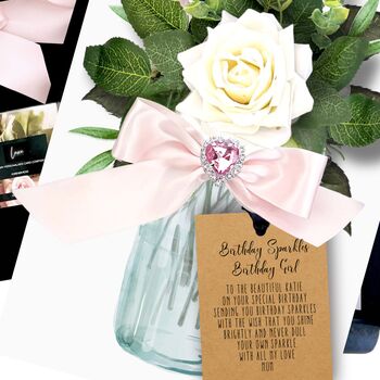 Luxury Rose Personalised Boxed Birthday Card, 6 of 12