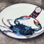 Blue And White Crab Patterned Plate, thumbnail 1 of 3