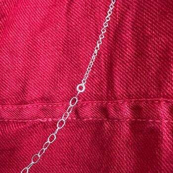 Sterling Silver Long Layer Interwoven Chain, 5 of 10
