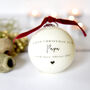 Personalised First Christmas Bauble As Mummy Or Daddy, thumbnail 2 of 3