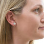 Forget Me Not Solid Silver Stud Earrings, thumbnail 7 of 9
