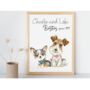 Personalised Two Pet Dog Portrait Print, thumbnail 1 of 9