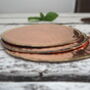Shiny Copper Drink Coasters Set Of Four, thumbnail 1 of 3