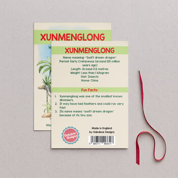 Wooden Xunmenglong Dinosaur Christmas Tree Decoration, 2 of 3