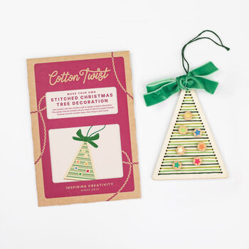 Make Your Own Stitched Christmas Tree Decoration, 6 of 7