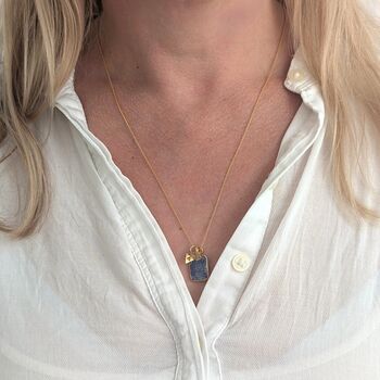 The Trio Lapis Lazuli Necklace, 3 of 7