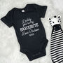 Daddy You're My Favourite Personalised Babygrow, thumbnail 3 of 9