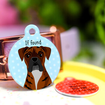 Boxer Personalised Dog Name ID Tag, 11 of 11