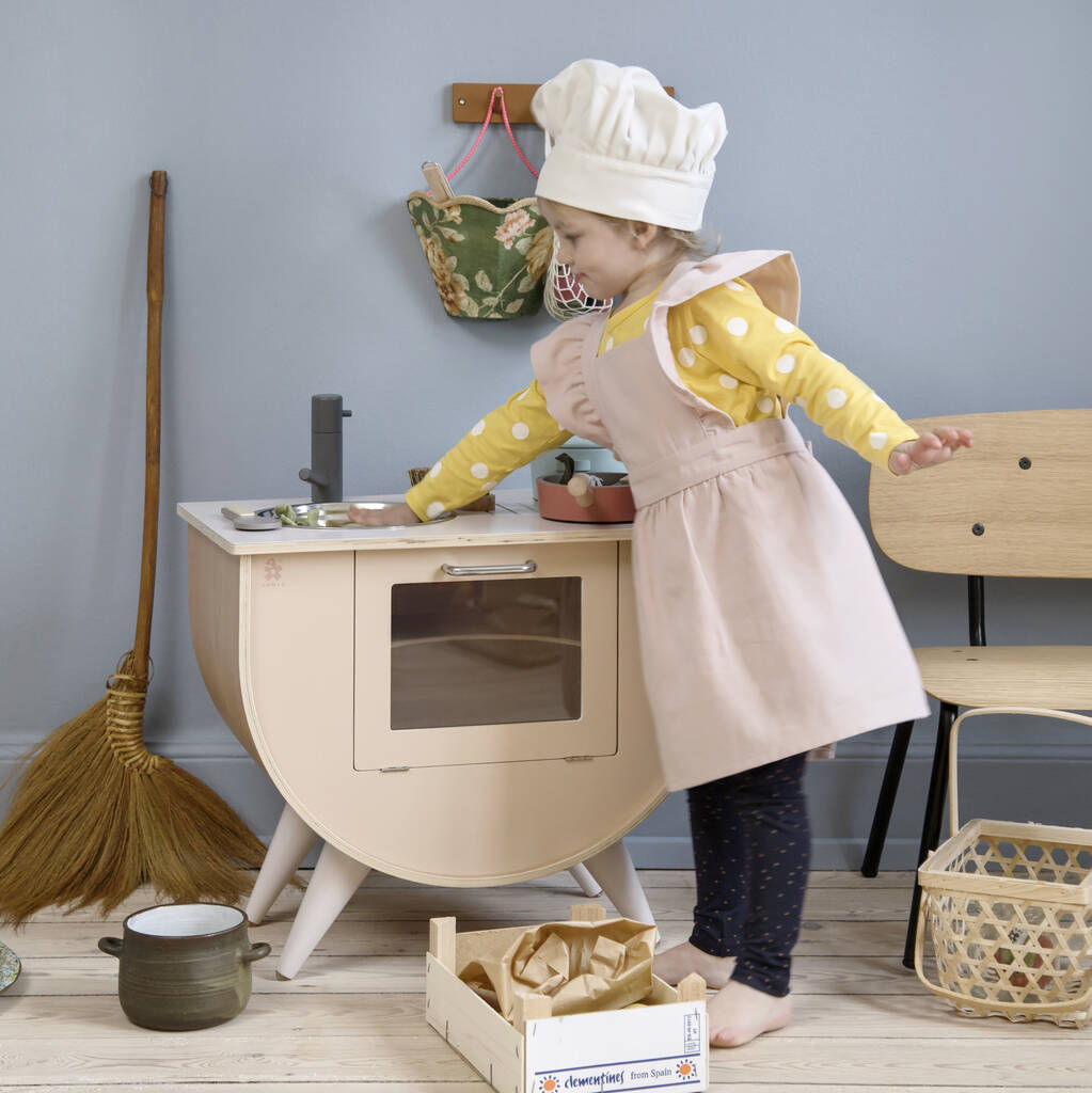 Image of Sunset Pink Wooden Play Kitchen