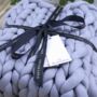 Bailey Organic Cotton Knitted Baby Blanket, thumbnail 3 of 3
