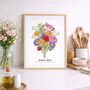 Personalised Birth Flower Grandma's Bunch Print, thumbnail 6 of 10