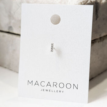 Crystal Bar Helix Stud Earring, 4 of 7