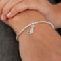 Personalised Sterling Silver Cat Bracelet, thumbnail 1 of 3