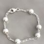 60th Birthday Handmade Silver Bracelet, thumbnail 2 of 4