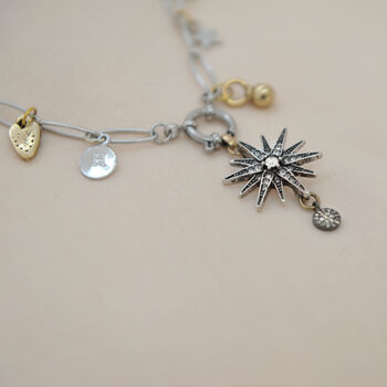 Personalised Victoriana Star Charm Necklace, 4 of 10