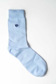 Light Blue Wedding Tie Set And Socks Groomsmen Gift, 10 of 12
