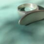 Silver Oval Ring, thumbnail 2 of 4