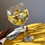 Bumblebee Hand Painted Gin Glass, thumbnail 1 of 9