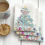 Personalised 'Oh Christmas Tree' Linen Napkins, thumbnail 4 of 4