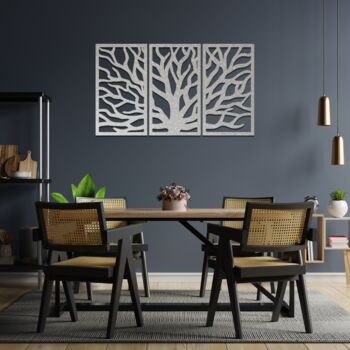 Metal Tree Of Life Branches Wall Art Home Room Decor, 8 of 10