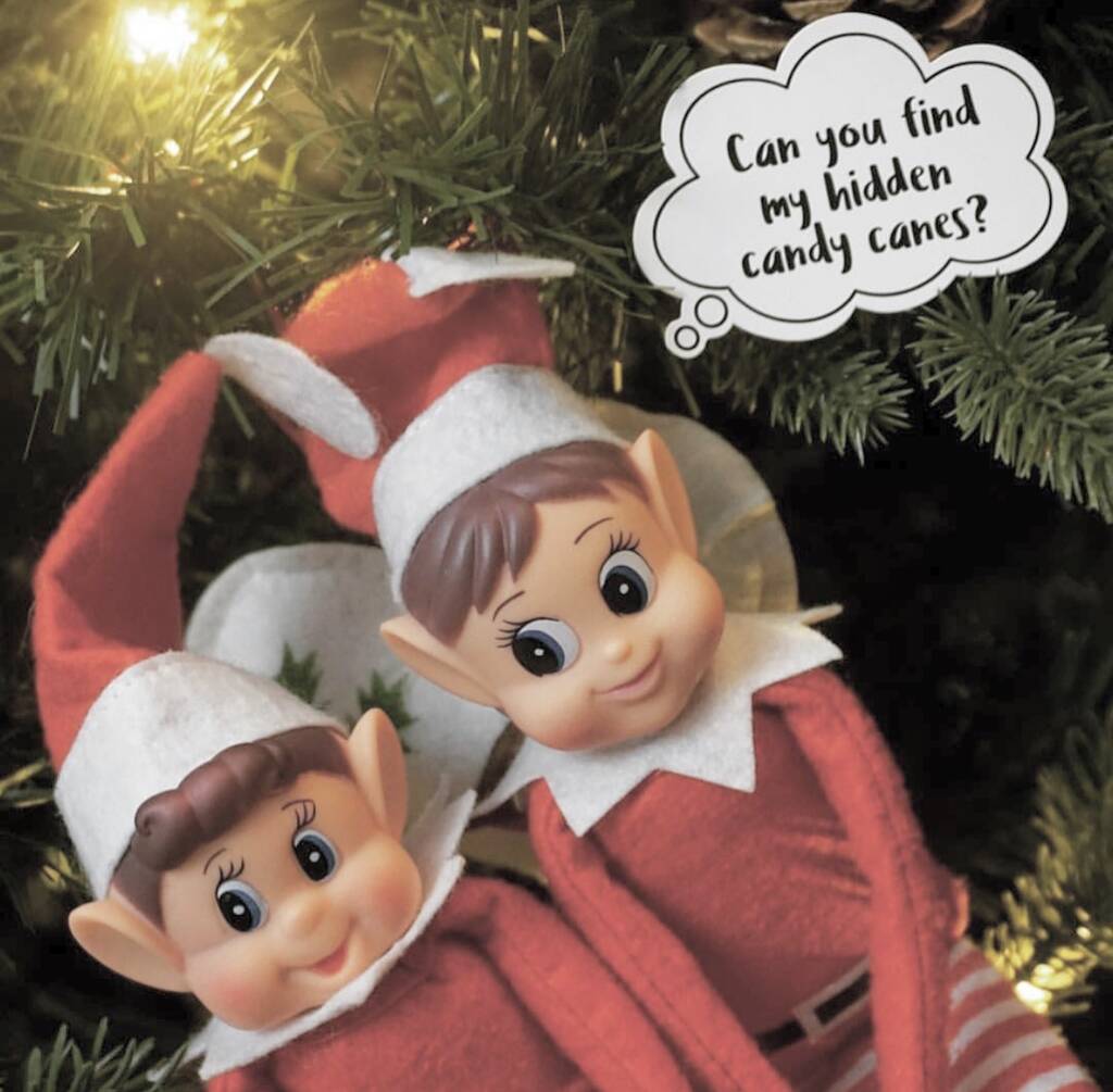 Elf Thought Bubbles By Bearsy And The Boy | notonthehighstreet.com