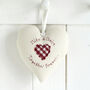 Personalised Wedding Anniversary Hanging Heart Gift, thumbnail 4 of 12