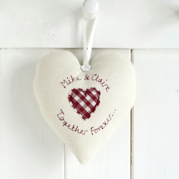 Personalised Wedding Anniversary Hanging Heart Gift, 4 of 12