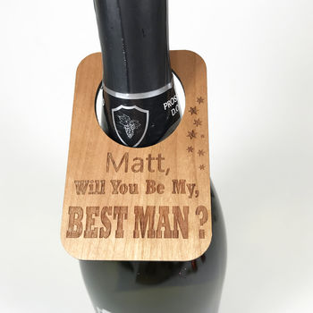 Personalised Will You Be My Usher Bottle Label, 5 of 6