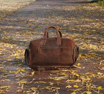 Genuine Leather Front Pocket Boarding Bag, 6 of 12