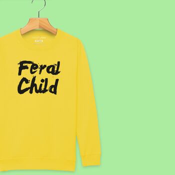 'Feral Child' Kids Sweatshirt, 8 of 11