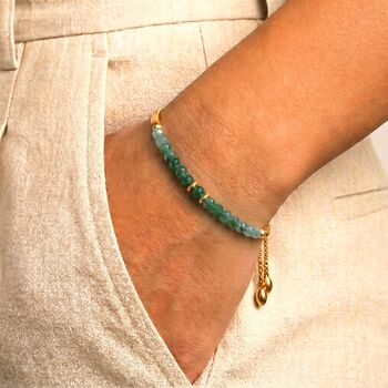 May Birthstone Emerald Bracelet, 2 of 8