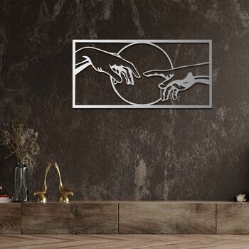 Wooden Abstract Hands Wall Sculpture Gift For Home Or Office, 6 of 9
