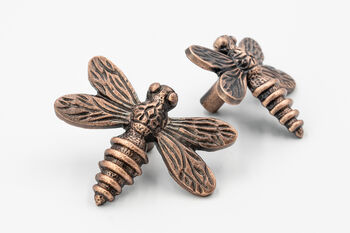 Solid Brass Dragonfly Drawer Knob, 5 of 7