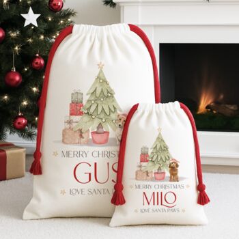 Dog Christmas Sack Personalised, 2 of 6