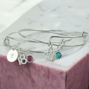 Special Birthday Birthstone Bangle, 3 of 9