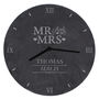 Personalised Mr And Mrs Slate Clock, thumbnail 5 of 5