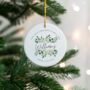 First Married Christmas Botanical Decoration, thumbnail 1 of 5